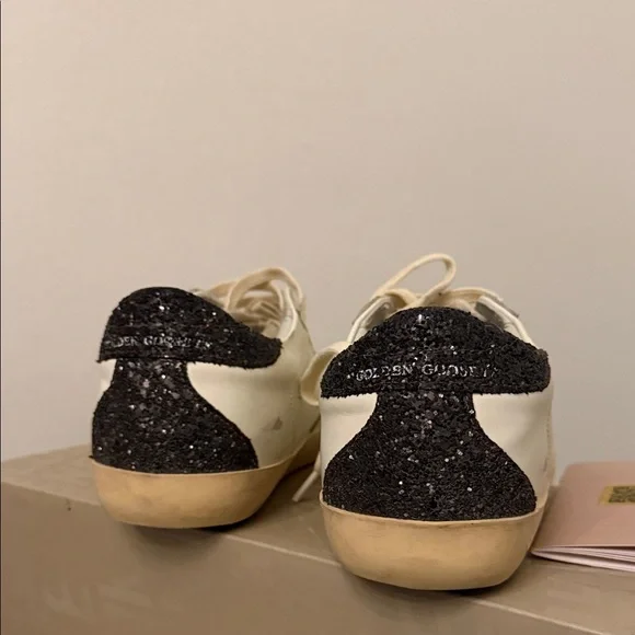 Golden Goose Cream Sneakers with Silver Star - Picture 5 of 10